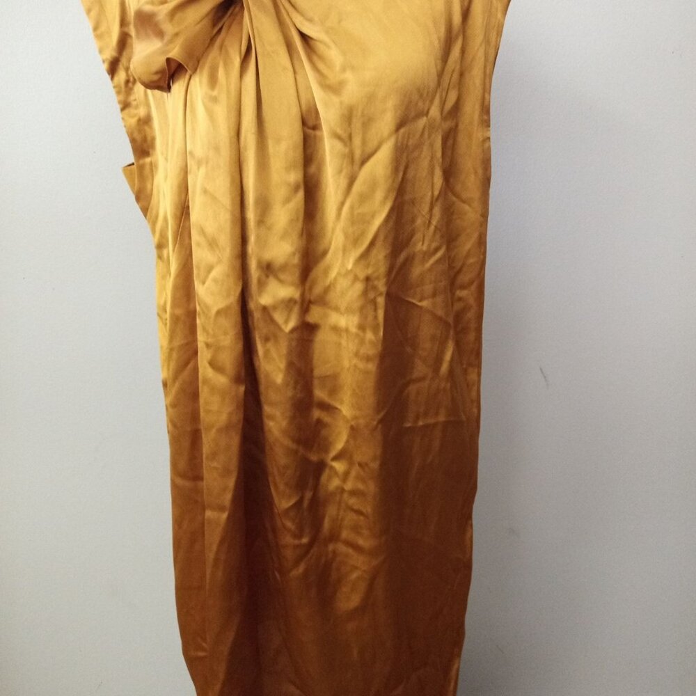 NWT Vero Moda Yellow Gold Mini Shift Dress Size Medium